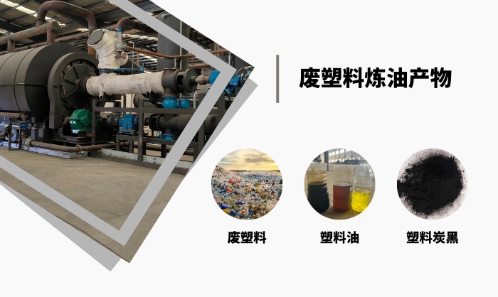 废塑料炼油产物
