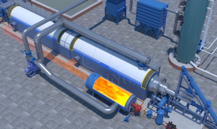 连续式炼油设备热风炉