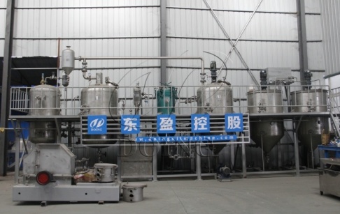 中非客户订购河南国瑞油脂200公斤/天小型食用油精炼设备