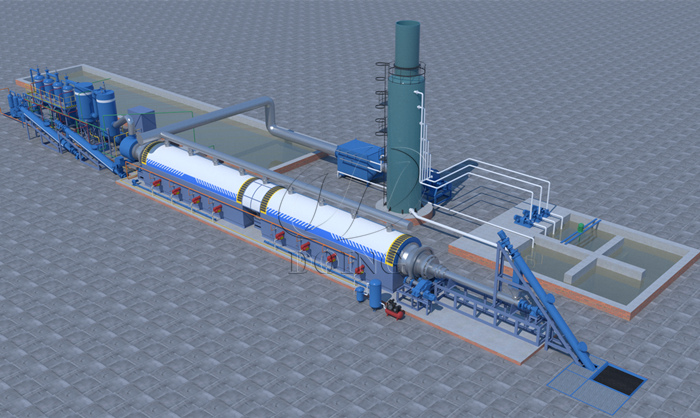 连续式轮胎炼油设备