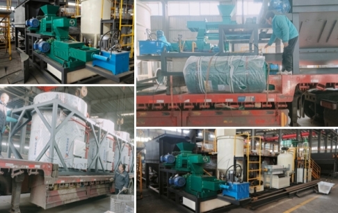 启程！国瑞棕榈油压榨框架式一体机发往印尼